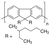 聚[9,9-双-(2-乙基己基)-9H-芴-2,7-二基]结构式