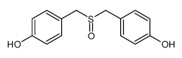 4-[(4-hydroxyphenyl)methylsulfinylmethyl]phenol Structure