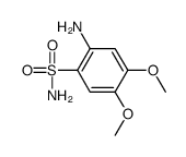 2-amino-4,5-dimethoxybenzenesulfonamide结构式