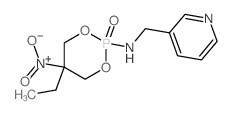 3-Pyridinemethanamine,N-(5-ethyl-5-nitro-2-oxido-1,3,2-dioxaphosphorinan-2-yl)-结构式