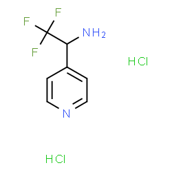 2,2,2-三氟-1-(吡啶-4-基)乙胺二盐酸盐结构式