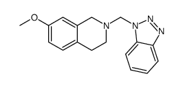 2-(1H-1,2,3-benzotriazol-1-ylmethyl)-7-methoxy-1,2,3,4-tetrahydroisoquinoline Structure