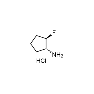 (1R,2R)-2-Fluorocyclopentanamine hydrochloride Structure