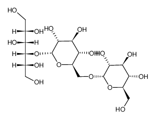 α-isomaltosyl-(1->4)-sorbitol Structure