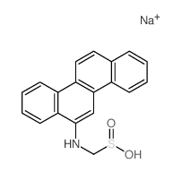 Methanesulfinic acid,1-(6-chrysenylamino)-, sodium salt (1:1) Structure