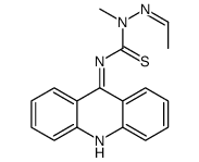 3-acridin-9-yl-1-[(E)-ethylideneamino]-1-methylthiourea Structure