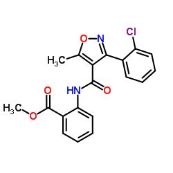 METHYL 2-((3-(2-CHLOROPHENYL)-5-METHYLISOXAZOL-4-YL)CARBONYLAMINO)BENZOATE图片