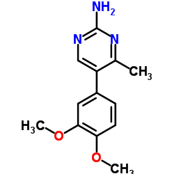 5-(3,4-Dimethoxyphenyl)-4-methyl-2-pyrimidinamine Structure