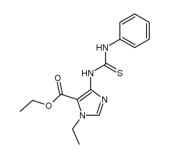 ethyl 1-ethyl-4-(3-phenylthioureido)-1H-imidazole-5-carboxylate Structure