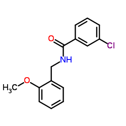 3-Chloro-N-(2-methoxybenzyl)benzamide Structure