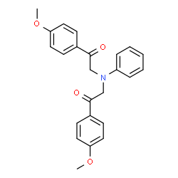 1-(4-METHOXY-PHENYL)-2-([2-(4-METHOXY-PHENYL)-2-OXO-ETHYL]-PHENYL-AMINO)-ETHANONE Structure