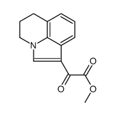 2-(5,6-二氢-4H-吡咯并[3,2,1-ij]喹啉-1-基)-2-氧代乙酸甲酯结构式