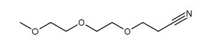 3-(2-(2-methoxyethoxy)ethoxy)propanenitrile结构式