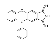 3-imino-5,6-diphenoxyisoindol-1-amine Structure