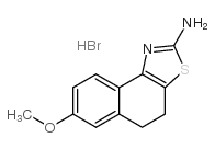 7-甲氧基-4,5-二氢萘并[1,2-d][1,3]噻唑-2-胺氢溴酸结构式