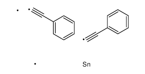 dimethyl-bis(2-phenylethynyl)stannane Structure