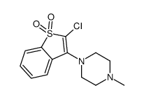 2-chloro-3-(4-methylpiperazin-1-yl)-1-benzothiophene 1,1-dioxide Structure