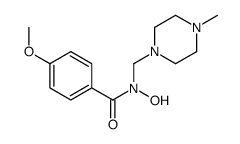 N-hydroxy-4-methoxy-N-[(4-methylpiperazin-1-yl)methyl]benzamide Structure