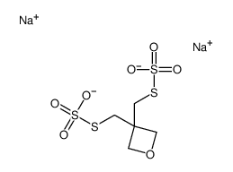 disodium,3,3-bis(sulfonatosulfanylmethyl)oxetane Structure