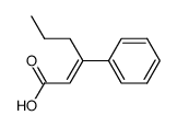 3-phenyl-2-hexenoic acid结构式