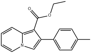ethyl 2-(4-methylphenyl)-1-indolizinecarboxylate Structure