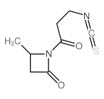 1-(3-isothiocyanatopropanoyl)-4-methyl-azetidin-2-one structure