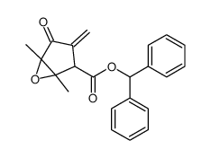 benzhydryl 1,5-dimethyl-3-methylidene-2-oxo-6-oxabicyclo[3.1.0]hexane-4-carboxylate结构式