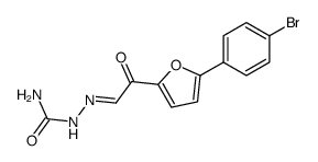 [5-(4-bromo-phenyl)-furan-2-yl]-oxo-acetaldehyde semicarbazone Structure