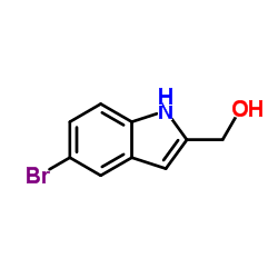 (5-Bromo-1H-indol-2-yl)methanol Structure