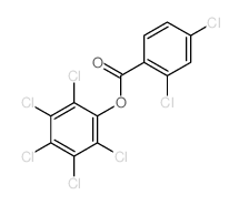 (2,3,4,5,6-pentachlorophenyl) 2,4-dichlorobenzoate结构式