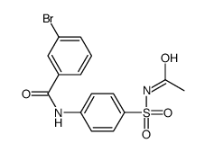 N-[4-(acetylsulfamoyl)phenyl]-3-bromobenzamide结构式