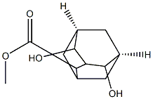 4,10-Dihydroxytricyclo[3.3.1.13,7]decane-2-carboxylic acid methyl ester结构式