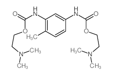 2-dimethylaminoethyl N-[5-(2-dimethylaminoethoxycarbonylamino)-2-methyl-phenyl]carbamate structure