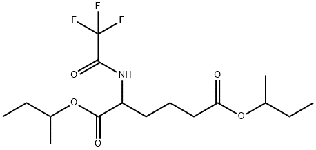 2-[(Trifluoroacetyl)amino]hexanedioic acid bis(1-methylpropyl) ester Structure