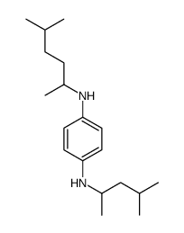 1-N-(5-methylhexan-2-yl)-4-N-(4-methylpentan-2-yl)benzene-1,4-diamine结构式