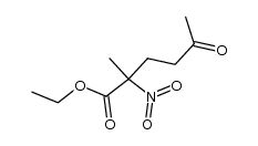 ethyl 2-methyl-2-nitro-5-oxohexanoate Structure