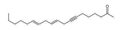 nonadeca-10,13-dien-7-yn-2-one Structure