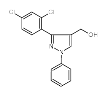 (3-(2,4-dichlorophenyl)-1-phenyl-1h-pyrazol-4-yl)methanol结构式