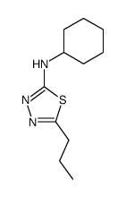 Cyclohexyl-(5-propyl-[1,3,4]thiadiazol-2-yl)-amine Structure