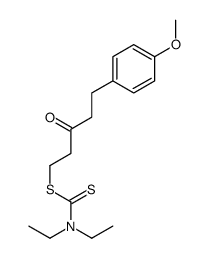 [5-(4-methoxyphenyl)-3-oxopentyl] N,N-diethylcarbamodithioate Structure