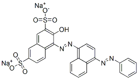 3-Hydroxy-4-[[4-(phenylazo)-1-naphthalenyl]azo]naphthalene-2,7-disulfonic acid disodium salt picture