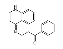 1-phenyl-3-(quinolin-4-ylamino)propan-1-one结构式