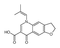 5-(2-methyl-propenyl)-8-oxo-2,3,5,8-tetrahydro-furo[2,3-g]quinoline-7-carboxylic acid结构式