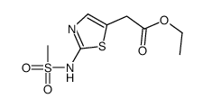 ethyl 2-[2-(methanesulfonamido)-1,3-thiazol-5-yl]acetate Structure