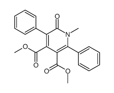 1-methyl-6-oxo-2,5-diphenyl-1,6-dihydro-pyridine-3,4-dicarboxylic acid dimethyl ester Structure