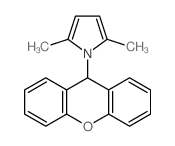 1H-Pyrrole,2,5-dimethyl-1-(9H-xanthen-9-yl)-结构式