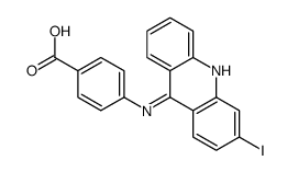 4-[(3-iodoacridin-9-yl)amino]benzoic acid结构式