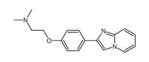 2-(4-imidazo[1,2-a]pyridin-2-ylphenoxy)-N,N-dimethylethanamine Structure