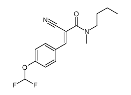 N-butyl-2-cyano-3-[4-(difluoromethoxy)phenyl]-N-methylprop-2-enamide Structure