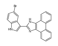 2-(5-Bromo-1H-indol-3-yl)-1H-phenanthro[9,10-d]imidazole Structure